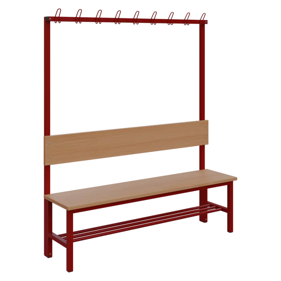 SVJ - 160 stěna jednostranná věšáková RAL 3002 - červená